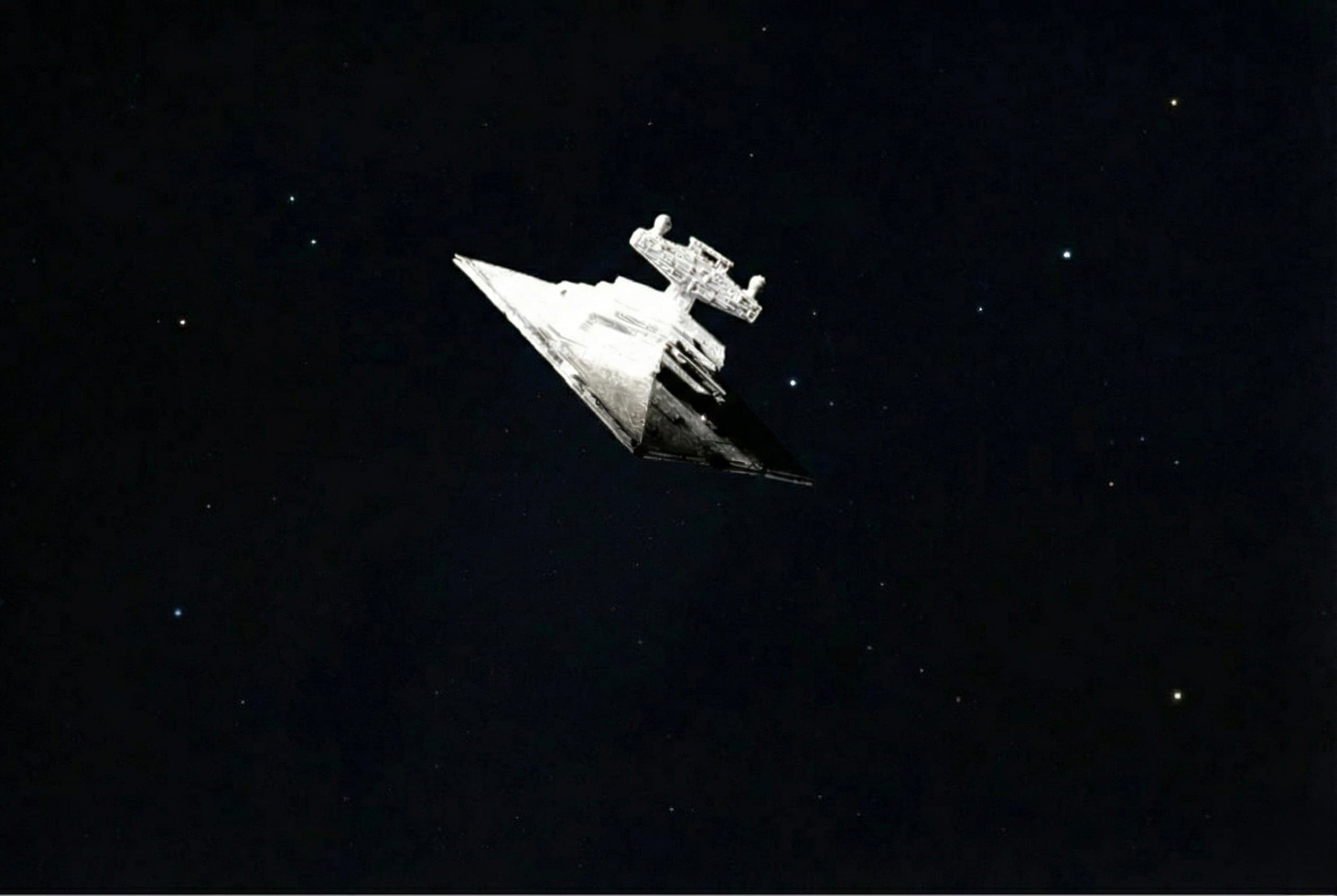 Composite test of the miniature against a star field